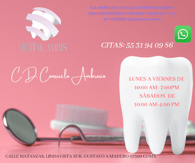 Dra. María del Consuelo Ambrosio Isidro, Dentista - Odontólogo